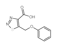 1,2,3-Thiadiazole-4-carboxylicacid, 5-(phenoxymethyl)- Structure
