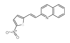 2-[2-(5-nitrothiophen-2-yl)ethenyl]quinoline Structure