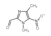 1,4-二甲基-5-硝基-1H-咪唑-2-甲醛结构式