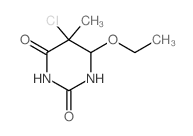 5-chloro-6-ethoxy-5-methyl-1,3-diazinane-2,4-dione结构式
