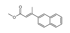 methyl 3-naphthalen-2-ylbut-2-enoate结构式