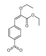 2-乙氧基-3-(4-硝基苯基)-丙烯酸乙酯结构式