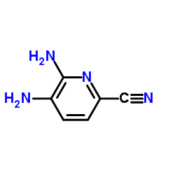2-Pyridinecarbonitrile,5,6-diamino-(9ci) Structure