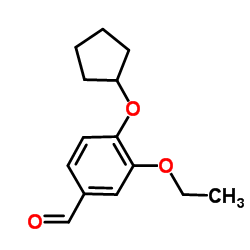 4-CYCLOPENTYLOXY-3-ETHOXY-BENZALDEHYDE Structure