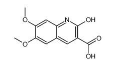 6,7-dimethoxy-2-oxo-1H-quinoline-3-carboxylic acid Structure