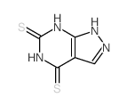 1(2),7-二氢-吡唑并[3,4-d]嘧啶-4,6-二硫酮结构式