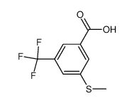 3-(Methylthio)-5-(trifluoromethyl)benzoic acid Structure