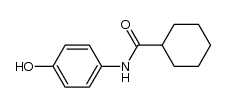 N-(4-hydroxyphenyl)cyclohexanecarboxamide Structure