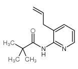 N-(3-烯丙基吡啶-2-基)-2,2-二甲基丙酰胺结构式