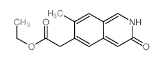 6-Isoquinolineaceticacid, 2,3-dihydro-7-methyl-3-oxo-, ethyl ester结构式