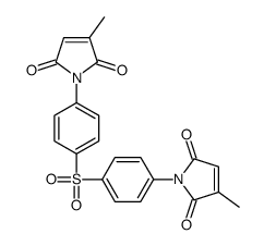 3-methyl-1-[4-[4-(3-methyl-2,5-dioxopyrrol-1-yl)phenyl]sulfonylphenyl]pyrrole-2,5-dione结构式