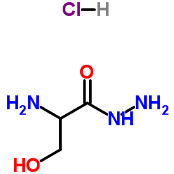 DL-丝氨酰肼盐酸盐结构式