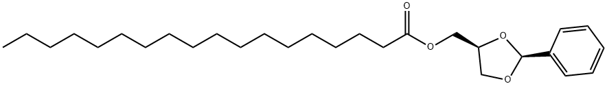 rel-Stearic acid [(2S*)-2α*-phenyl-1,3-dioxolane]-4α*-ylmethyl ester Structure