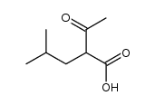 2-Acetyl-4-methylpentanoic acid Structure