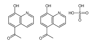 bis(5-acetyl-8-hydroxyquinolinium) sulphate Structure