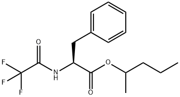 N-(Trifluoroacetyl)-L-phenylalanine 1-methylbutyl ester Structure