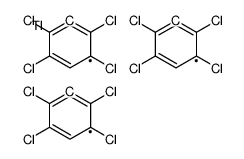tris(2,3,5,6-tetrachlorophenyl)thallane Structure