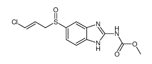 [5-(3-chloro-prop-2-ene-1-sulfinyl)-1(3)H-benzoimidazol-2-yl]-carbamic acid methyl ester Structure