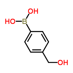 [4-(Hydroxymethyl)phenyl]boronic acid structure