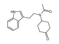 N-[2-(1H-indol-3-yl)ethyl]-N-(4-oxocyclohexyl)acetamide结构式