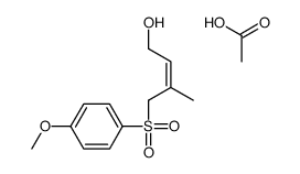 acetic acid,4-(4-methoxyphenyl)sulfonyl-3-methylbut-2-en-1-ol Structure