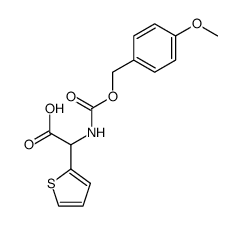 L-α-[[[(4-methoxyphenyl)-methoxy]carbonyl]amino]-2-thiopheneacetic acid Structure