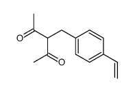 3-[(4-ethenylphenyl)methyl]pentane-2,4-dione结构式