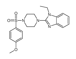Piperazine, 1-(1-ethyl-1H-benzimidazol-2-yl)-4-[(4-methoxyphenyl)sulfonyl]- (9CI) Structure