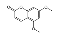 4-Methyl-5,7-dimethoxycoumarin Structure