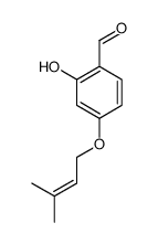 2-hydroxy-4-(3-methylbut-2-enoxy)benzaldehyde结构式