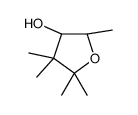 (2S,3R)-2,4,4,5,5-pentamethyloxolan-3-ol结构式