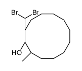 1-(dibromomethyl)-2-methylcyclododecan-1-ol结构式
