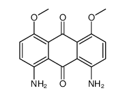 1,8-diamino-4,5-dimethoxyanthracene-9,10-dione结构式