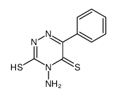 4-amino-6-phenyl-2H-1,2,4-triazine-3,5-dithione结构式