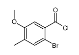 2-bromo-5-methoxy-4-methylbenzoyl chloride Structure
