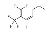 1,1,3-trifluoro-2-(trifluoromethyl)hepta-1,3-diene结构式