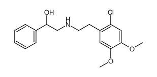 N-[2-(2-chloro-4,5-dimethoxyphenyl)ethyl]-2-phenyl-2-hydroxyethylamine结构式