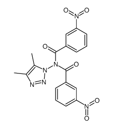 N-(4,5-dimethyl-[1,2,3]triazol-1-yl)-3,3'-dinitro-dibenzamide Structure