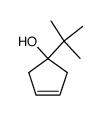 1-tert-butylcyclopent-3-ene-1-ol结构式