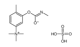 hydrogen sulfate,trimethyl-[4-methyl-3-(methylcarbamoyloxy)phenyl]azanium结构式