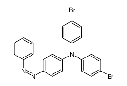 N,N-bis(4-bromophenyl)-4-phenyldiazenylaniline结构式