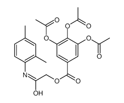 [2-(2,4-dimethylanilino)-2-oxoethyl] 3,4,5-triacetyloxybenzoate Structure