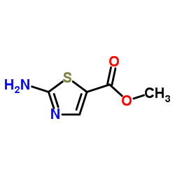2-氨基噻唑-5-甲酸甲酯结构式