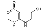 2-[[1-(methylamino)-2-nitroethenyl]amino]ethanethiol Structure