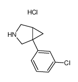 1-(m-Chlorophenyl)-3-azabicyclo[3.1.0] hexane hydrochloride Structure