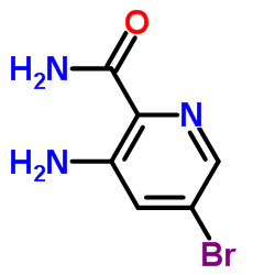 3-氨基-5-溴吡啶-2-甲酰胺结构式