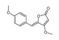 4-methoxy-5-[(4-methoxyphenyl)methylidene]furan-2-one结构式