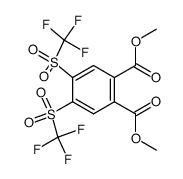 Dimethyl 4,5-bis(trifluormethylsulfonyl)phthalat Structure