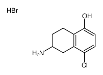 6-amino-4-chloro-5,6,7,8-tetrahydronaphthalen-1-ol,hydrobromide结构式