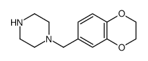 1-(2,3-二氢-1,4-苯并二噁英-6-甲基)哌嗪结构式